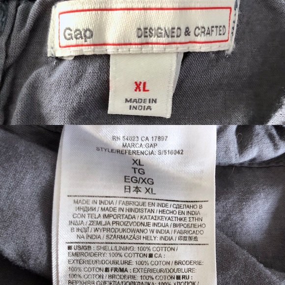 GAP Gray Eyelet Sleeveless Top - Picture 6 of 7